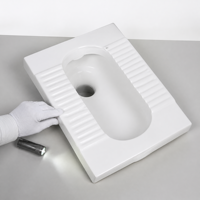 Ensemble complet de réservoir de toilettes à poser au sol Fender ; Cuvette de toilettes en céramique moderne et minimaliste pour salle de bain/toilettes publiques ; Anti-odeurs