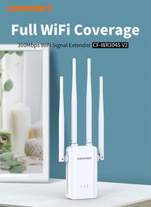COMFAST CF-WR304S V2 ขายดี 300Mbps ไวร์เลส รีพีทเตอร์ ไฟร์วอลล์ IEEE802.11n ตัวขยายสัญญาณ EU/US 2.4GHz เราเตอร์ 4 เสาอากาศ - Product Image 5