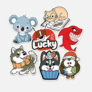 Cartoon Anime Custom Die Cut Vinyl Sticker Holographic Sticker PU Sticker With Your Own