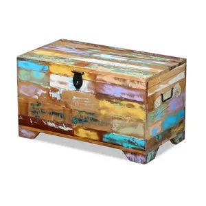 Reclaimed Rustic Retro Storage Wood Trunk Chest Blanket Box