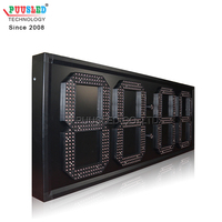 Horloge murale numérique LED de haute qualité de 15 pouces, affichage clair de l'heure, signalisation numérique