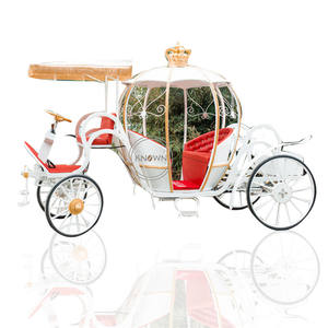 Chariot de princesse <span class=keywords><strong>cendrillon</strong></span> blanc OEM, calèche à cheval utilisé pour mariage, citrouille royale, chariot de tourisme - Product Image 1