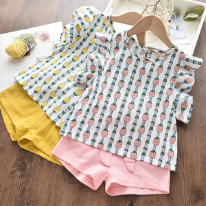 Ensemble 2 pièces décontracté et élégant en coton lavable et respirant pour bébé, idéal pour l'été – Vente en gros depuis la Chine - Product Image 5