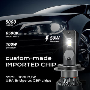 Conpex Global Agent <span class=keywords><strong>Recrutement</strong></span> 6000K Système d'éclairage automatique Étanche DC 12V H7 CSP Puce Ampoule de phare à LED pour voiture - Product Image 2