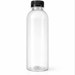 Bouteilles en plastique PET recyclé de qualité alimentaire 650 ml avec bouchon à vis et marquage à chaud pour aliments pour bébés et boissons froides au chocolat - Product Image 1