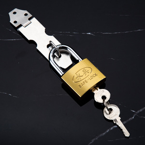 Candado de Hierro con Cierre de Seguridad, Rectangular, de Una Sola Palanca, para Uso Doméstico - Product Image 1