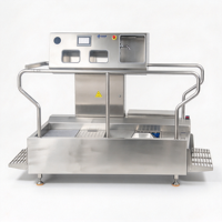 Station de désinfection automatique des mains et des bottes en acier inoxydable 304 avec brosse pour semelles et dessus des bottes, pour usine alimentaire