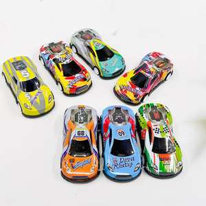 Coche de juguete de aleación de 8.6 cm con retroceso, modelo de dibujos animados, simulación de carreras, miniatura para niños, superventas transfronterizo, a 1 yuan - Product Image 5