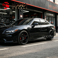Jantes forgées HODEA 17/18/19/20/21/22 pouces à 5 branches, noir brillant, pour Mercedes AMG BMW Audi, jantes personnalisées