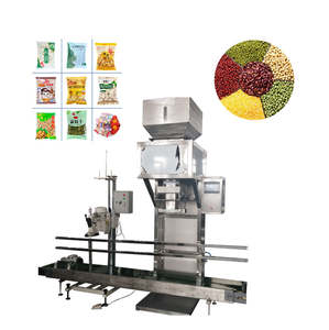 Machine de remplissage semi-automatique à induction électrique haute efficacité pour riz 25 kg, en sachets stand-up et en bocaux en verre, avec élévateur de grains motorisé - Product Image 1