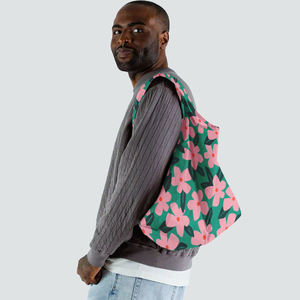 小号优质方便210T便利店可重复使用尼龙购物袋可折叠伞绳塑料袋 - Product Image 1