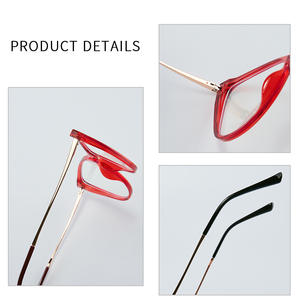 Montures de lunettes œil-de-chat TR87100 pour femmes, anti-lumière bleue, monture intégrale, TR90 léger, design papillon, verres en acétate. - Product Image 1