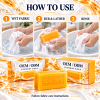 Savon à lessive en barre, emballage en boîte en papier, parfum personnalisé, vente en gros pour importateurs, distributeurs et chaînes de magasins
