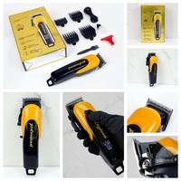 Set Alat Cukur Rambut Profesional Multifungsi Pengisian Cepat Layar LCD Mesin Potong Rambut