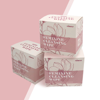 Lingettes féminines jetables hypoallergéniques OEM en sachet pour l'hygiène intime, formule douce au pH équilibré, format voyage