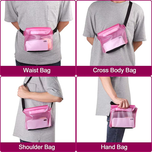 Custom Hot Selling 0.3mm PVC Waterproof Lightweight Folding Storage Outdoor Anti-Splashing Hard Handle <strong>Mobile</strong> Phone <strong>Bag</strong> Pouch - Product Image 5