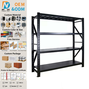 Étagère de rangement multi-matériaux réglable à 5 niveaux, légère, protégée contre la corrosion, en acier massif, pour la maison, le <span class=keywords><strong>garage</strong></span> et le magasin - Product Image 1