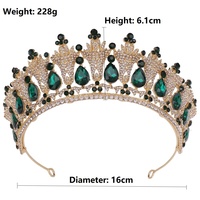 Rosa Bessie couronne de diadème de mariage diadème de princesse en cristal coiffe de bal pour filles