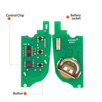 Clé télécommande universelle KEYDIY KD B33-3 à 3 boutons pour Volkswagen Golf 8 Type, Série B, 5 pièces par lot