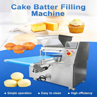 Machine automatique de fabrication de brownies et de madeleines, avec remplissage de pâte à gâteau