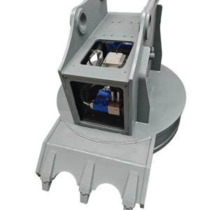 Aimant de levage hydraulique pour le nettoyage des chantiers de construction, la récupération des débris métalliques et des barres d'armature, manutention et recyclage des métaux hautement efficaces - Product Image 5