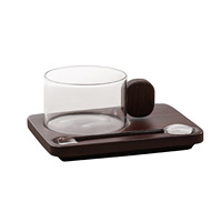 Ensemble de tasses à café rétro en verre borosilicate de luxe léger et créatif pour latte concentré infusé à froid
