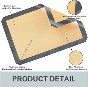 Foldable <b>Silicone</b> <b>Baking</b> Mat <b>Silicone</b> Non-stick Food Safe <b>Baking</b> Mat <b>Silicone</b> Non-stick Food Safe <b>Baking</b> Mat - Product Image 3