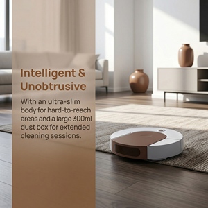 เครื่องดูดฝุ่นหุ่นยนต์รุ่นใหม่ อัตโนมัติเต็มรูปแบบ พร้อมฟังก์ชั่นกวาดและถูพื้น ใช้พลังงานจาก USB ควบคุมผ่านแอปพลิเคชัน เป็นมิตรต่อสิ่งแวดล้อม พร้อมไส้กรอง HEPA - Product Image 3