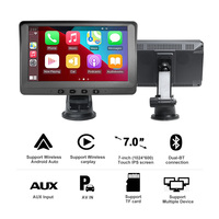 7 pouces voiture stéréo Portable voiture jouer Android Auto écran écran sans fil filaire Carplay moniteur Support image de recul pour voiture