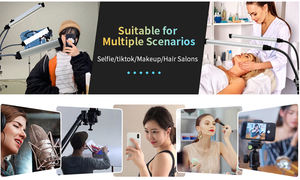 Équipement de salon de beauté Led bras lumière téléphone vidéo anneau lampe 80W photographie lampe avec trépied pour <span class=keywords><strong>Tik</strong></span> <span class=keywords><strong>Tok</strong></span> maquillage Youtube FX-800 - Product Image 6