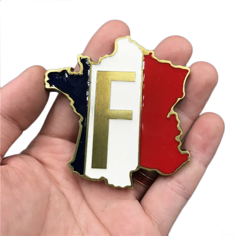 Französisch Souvenir City Rabatt Metall Aufkleber Custom ized Beliebte 2D 3D Zink legierung Kühlschrank Magnete Magnet blech