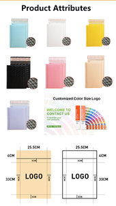 New Design Factory in Stock Custom Shipping Mailing Bag Self-seal Padded Envelope <strong>Bubble</strong> <strong>Mailers</strong> Packaging Bags With Logo - Product Image 2