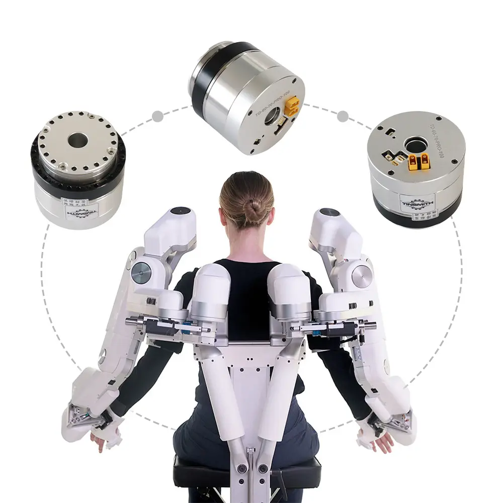 ह्यूमनॉइड रोबोट के लिए कॉम्पैक्ट हार्मोनिक ड्राइव मोटर बीएलडीसी मोटर्स एक्चुएटर मॉड्यूल