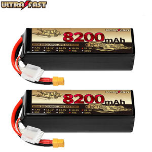 Ультрабыстрая литиево-ионная аккумуляторная батарея 22,2 В 8200 мАч, 4S 75c LiCoO2, 500-1000 циклов для беспилотного дрона, радиоуправляемый самолет - Product Image 1
