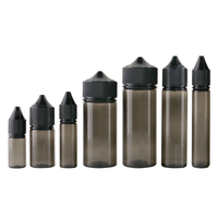 Vente flash : Bouteille en plastique transparente pour animaux de compagnie de 10 ml, 15 ml, 30 ml, 50 ml, 60 ml, 100 ml, 120 ml avec bouchon et verseur en plastique pour huile d'olive