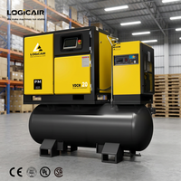 Compresseur d'air multifonction LOGICAIR 4-en-1 à économie d'énergie, monophasé 220 V, 20 bars, 15 kW, pour découpe laser