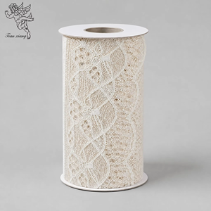 <span class=keywords><strong>Passamaneria</strong></span> Decorativa in Pizzo Ondulato in Poliestere, Bordatura Ricamata Argento e Oro <span class=keywords><strong>per</strong></span> Decorazione Interna del Bara, Forniture <span class=keywords><strong>per</strong></span> Cofani Funebri - Product Image 3