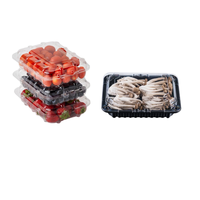 Boîte d'emballage en plastique transparent pour légumes frais, pour la laitue, le chou frisé, les concombres, les épinards, les choux de Bruxelles, les tomates, les poivrons, les herbes