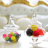 Bouteille en verre transparente de grande taille pour bonbons, buffet de bonbons, présentoir élégant, pot de rangement pour bonbons, pot de rangement pour bonbons pour la décoration de la maison