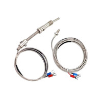 Termometer Termokopel Tipe K J Kustom Langsung dari Pabrik Sensor Tekanan Pegas Akurat 0-600 Probe Baja Tahan Karat OEM