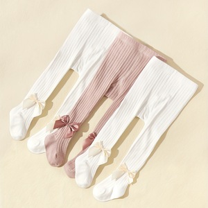 Calzamaglia per Bambine Autunno Primavera, Pantaloni con Fiocco, <span class=keywords><strong>Leggings</strong></span> in Maglia Casual, Calze da Bambina per Uso Esterno, Confezione da 1 - Product Image 4