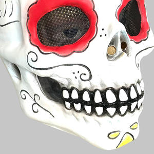 Hot for <span class=keywords><strong>Amazon</strong></span> Venta <span class=keywords><strong>de</strong></span> <span class=keywords><strong>Halloween</strong></span> Scary Flower Skull Masquerade Cosplay Prop Máscaras <span class=keywords><strong>de</strong></span> fiesta <span class=keywords><strong>de</strong></span> látex Máscara <span class=keywords><strong>de</strong></span> disfraz hecha <span class=keywords><strong>de</strong></span> látex - Product Image 3