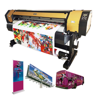 Impresora de inyección de tinta solvente ecológica de alta calidad de 1,8 m, Flex Banner I3200/XP600, máquina cortadora de vinilo, impresora automática de cabezal simple/doble