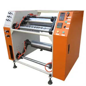 Best selling China xhd brand 500mm semi-automatic plastic stretch film rewinding machine stretch film slitter and rewinder