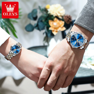 <span class=keywords><strong>Reloj</strong></span> <span class=keywords><strong>OLEVS</strong></span>, <span class=keywords><strong>reloj</strong></span> de pulsera elegante a la moda para <span class=keywords><strong>mujer</strong></span>, <span class=keywords><strong>reloj</strong></span> de lujo de alta calidad para hombre, cuarzo de acero inoxidable Original para amantes - Product Image 5