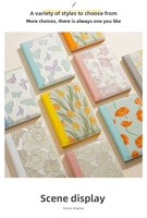Carnet A5 relié en tissu, pages quadrillées rose pâle, très esthétique, style Instagram, personnalisable, idéal comme cadeau