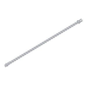 Wholesale High Quality 14k <b>Gold</b> Filled Round Cut Vvs Gra Certified Moissanite Jewelry Wave <b>String</b> Tennis Bracelet for Women - Product Image 4