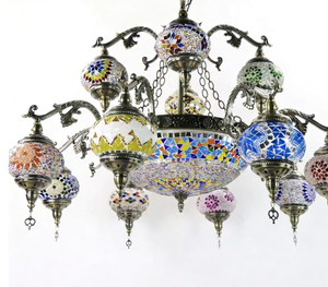 2025NEW Design (CL12M) Handicraft Mosaic Art <strong>Turkish</strong> Chandelier Designer Pendant <strong>Lighting</strong> - Product Image 6