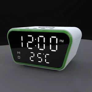 Reloj Despertador Inalámbrico Digital Personalizado con Cargador Inalámbrico Inteligente para Teléfono, Carga Rápida 5V/2A, Material ABS - Product Image 2