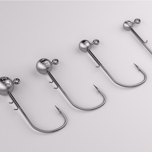 Aohu Micro Jig Head Hook 4X Strengthened Triangular Tip For Black Pit Carp Fishing Lure Hook <b>Small</b> <b>Weight</b> Lead Head Hook - Product Image 3
